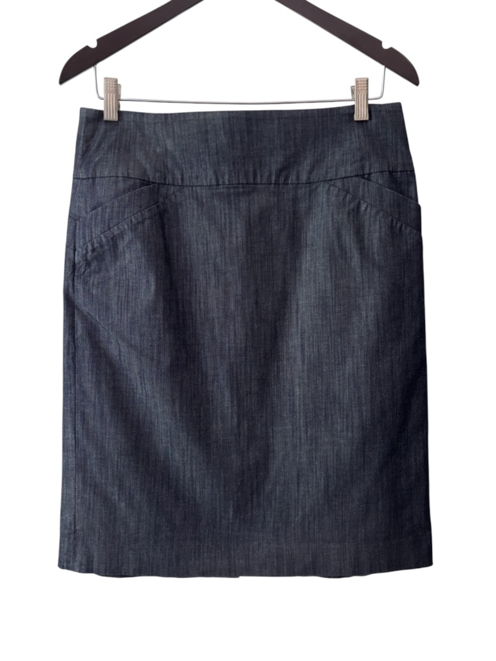 Calvin Klein Pencil Skirt - Denim Blue Gray Size 6